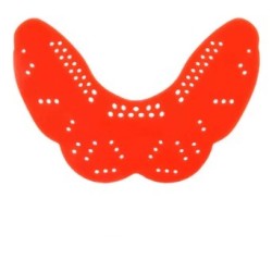 Protector bucal plano ajustable Rojo