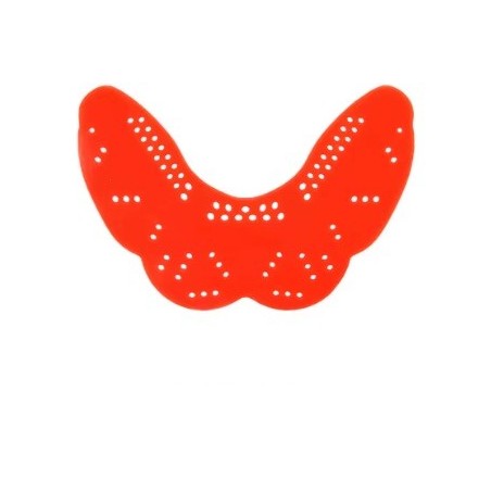 Protector bucal plano ajustable Rojo