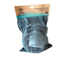 Máscara Shrey corner corto Acero Inoxidable