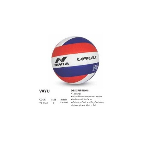 Balón de Vóleibol Oficial Nivia Vayu N° 5